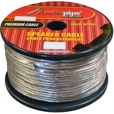 AUDIOP CABLE1050 10 Ga 50 Ft. Spool Car Audio Speaker Cable - Clear